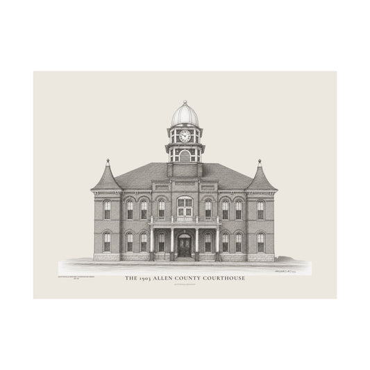 The 1903 Allen County Courthouse | Museum-Quality Architectural Print