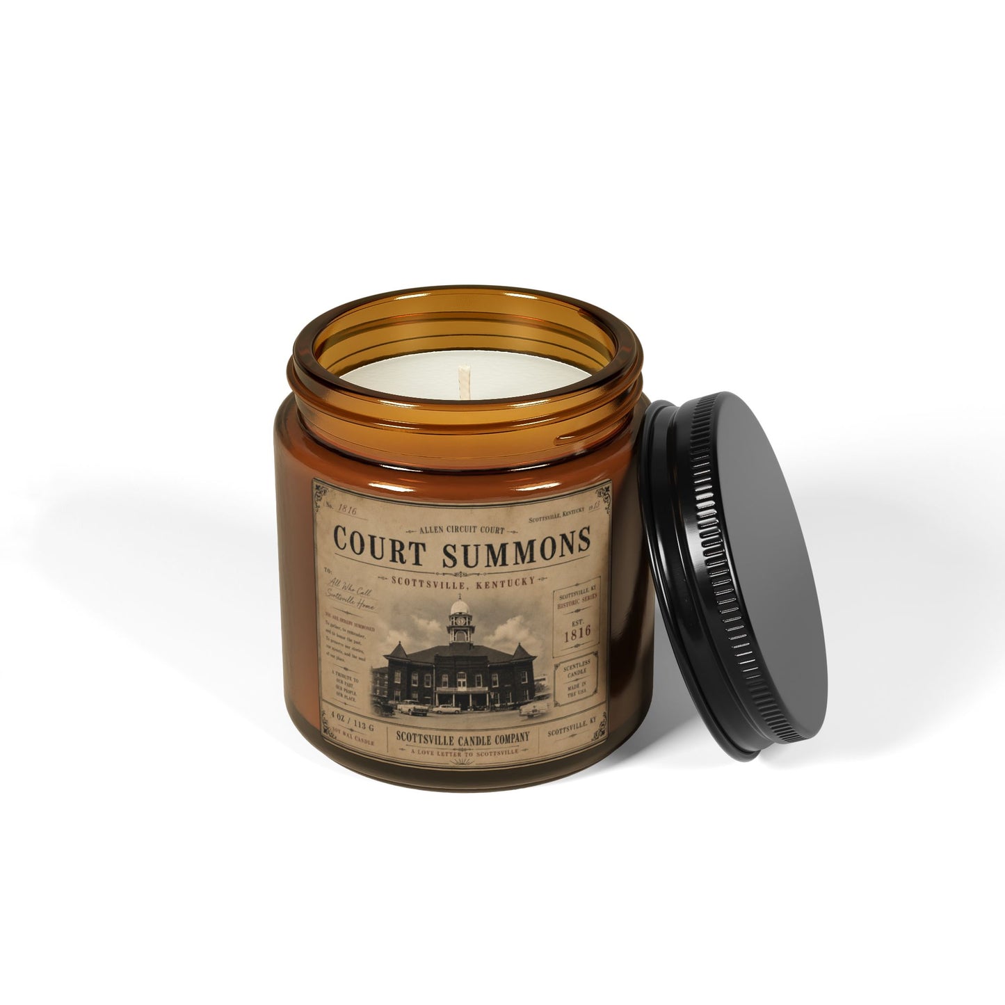 Court Summons Candle | The Scottsville Historic Series