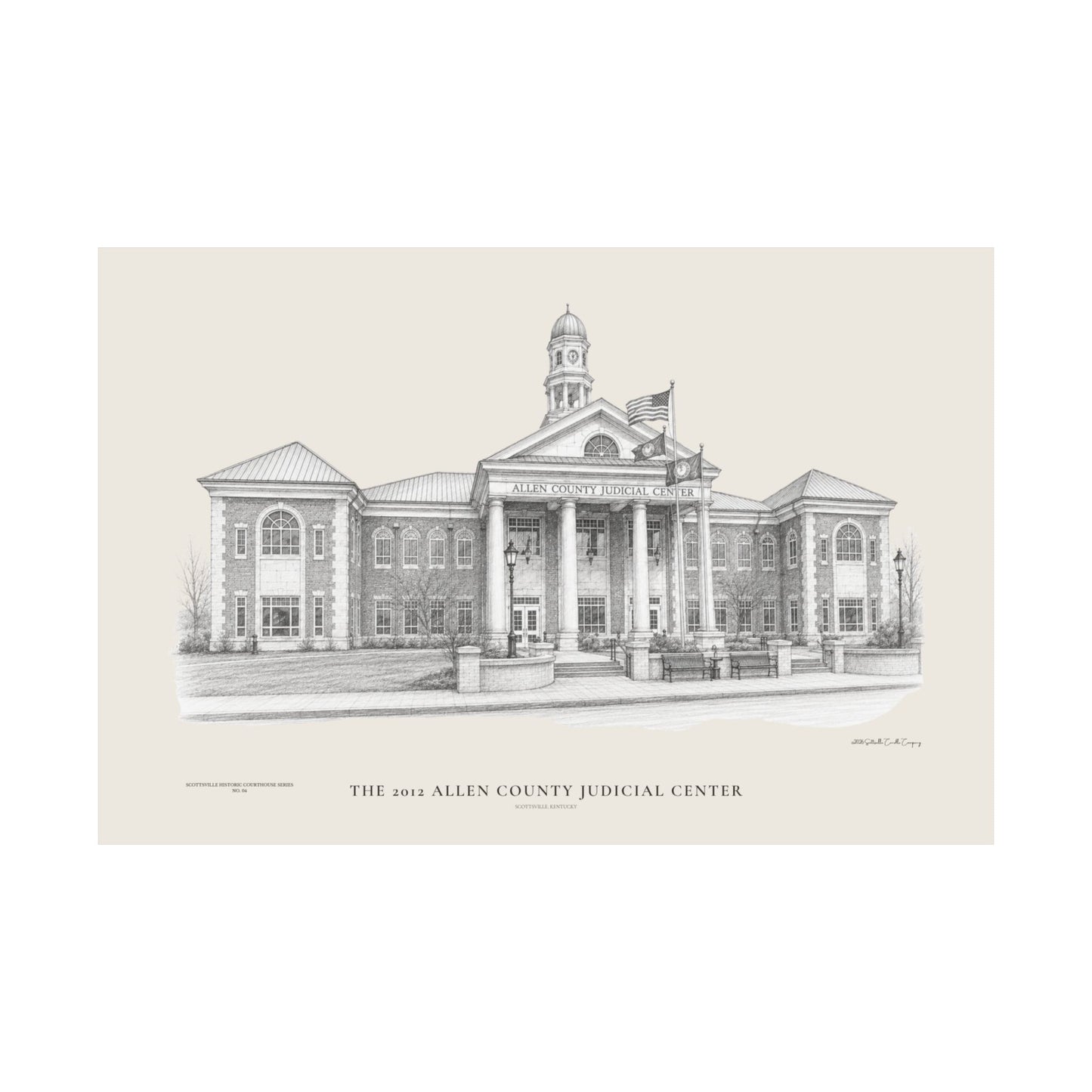 The 2012 Allen County Judicial Center | Museum-Quality Architectural Print