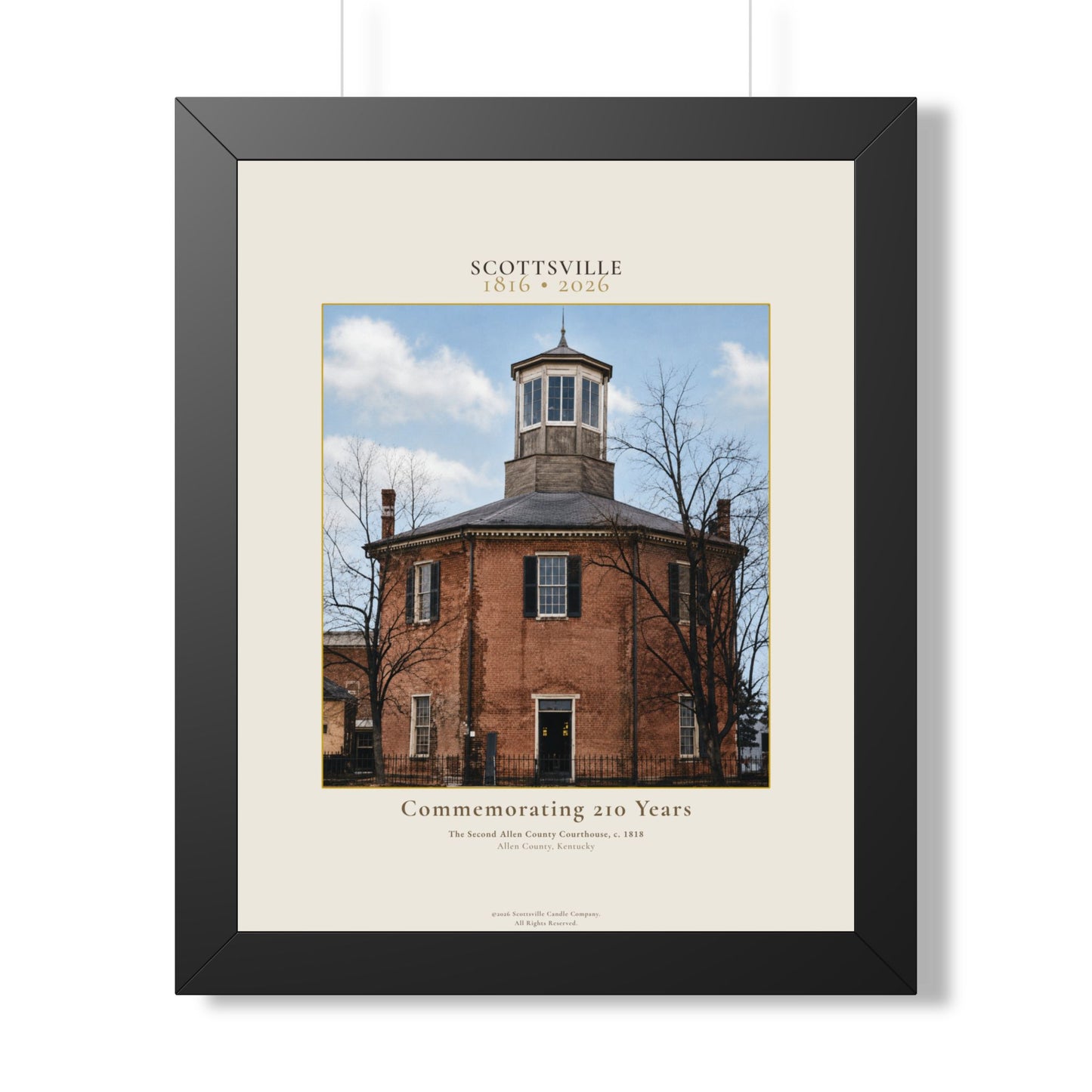 Scottsville, Kentucky 1816–2026 | Limited Framed Edition