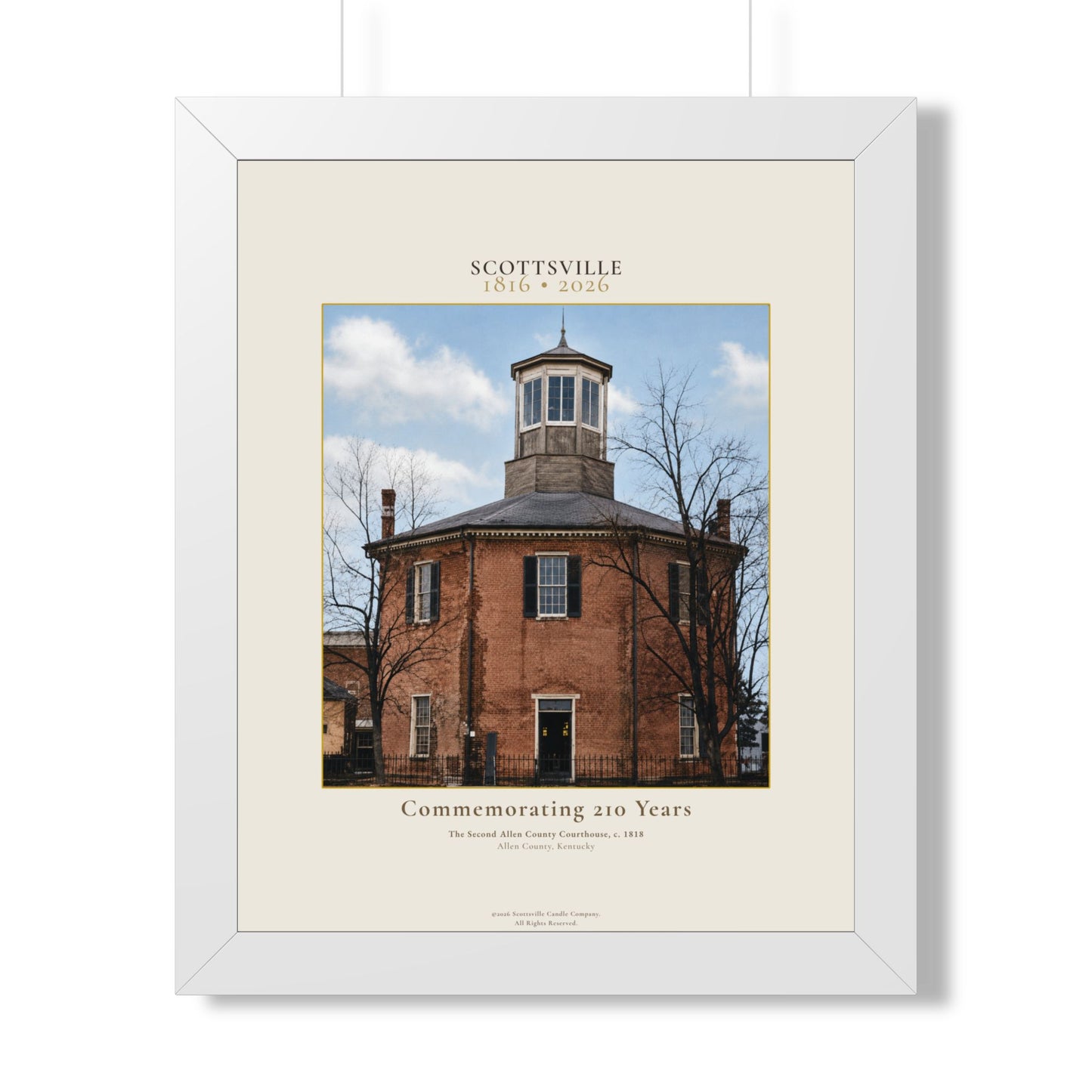 Scottsville, Kentucky 1816–2026 | Limited Framed Edition