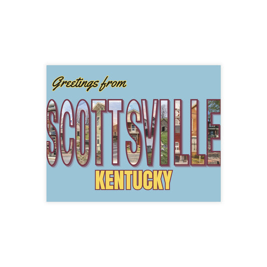 Greetings from Scottsville, Kentucky Vintage Postcard Bundle