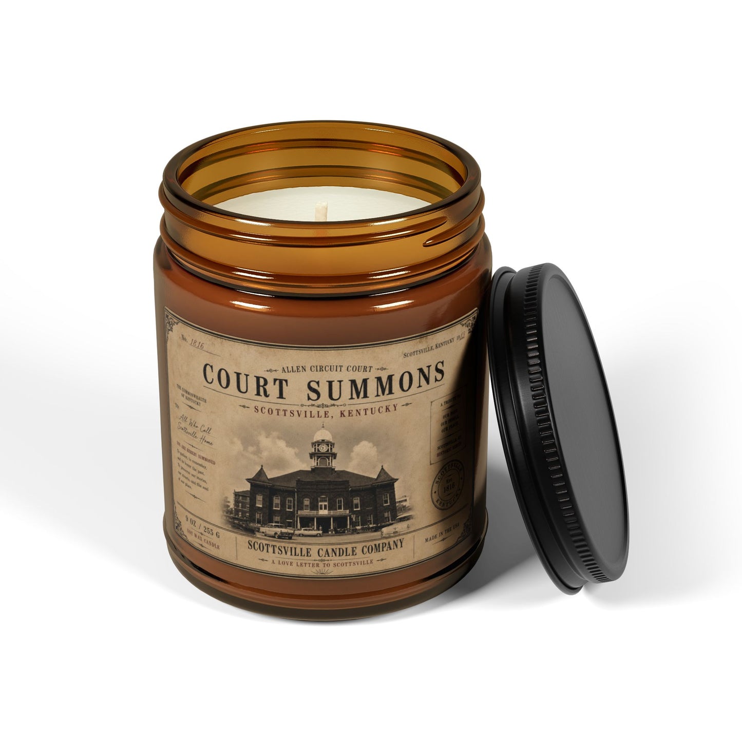 Court Summons Candle | The Scottsville Historic Series