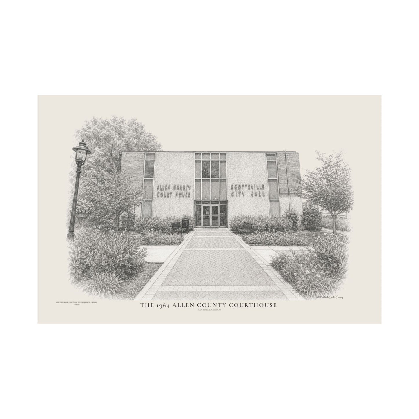The 1964 Allen County Courthouse | Museum-Quality Architectural Print