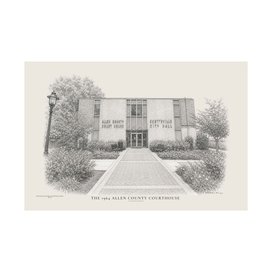 The 1964 Allen County Courthouse | Museum-Quality Architectural Print