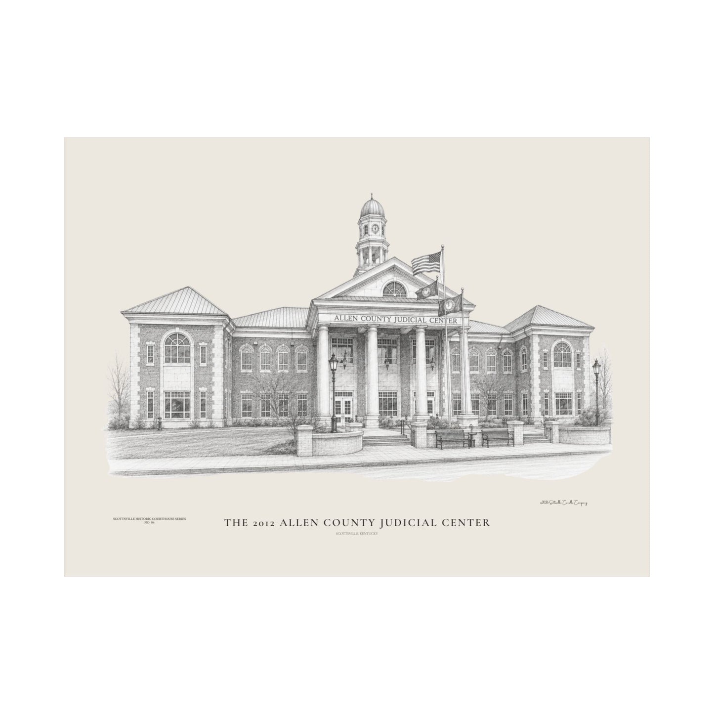 The 2012 Allen County Judicial Center | Museum-Quality Architectural Print