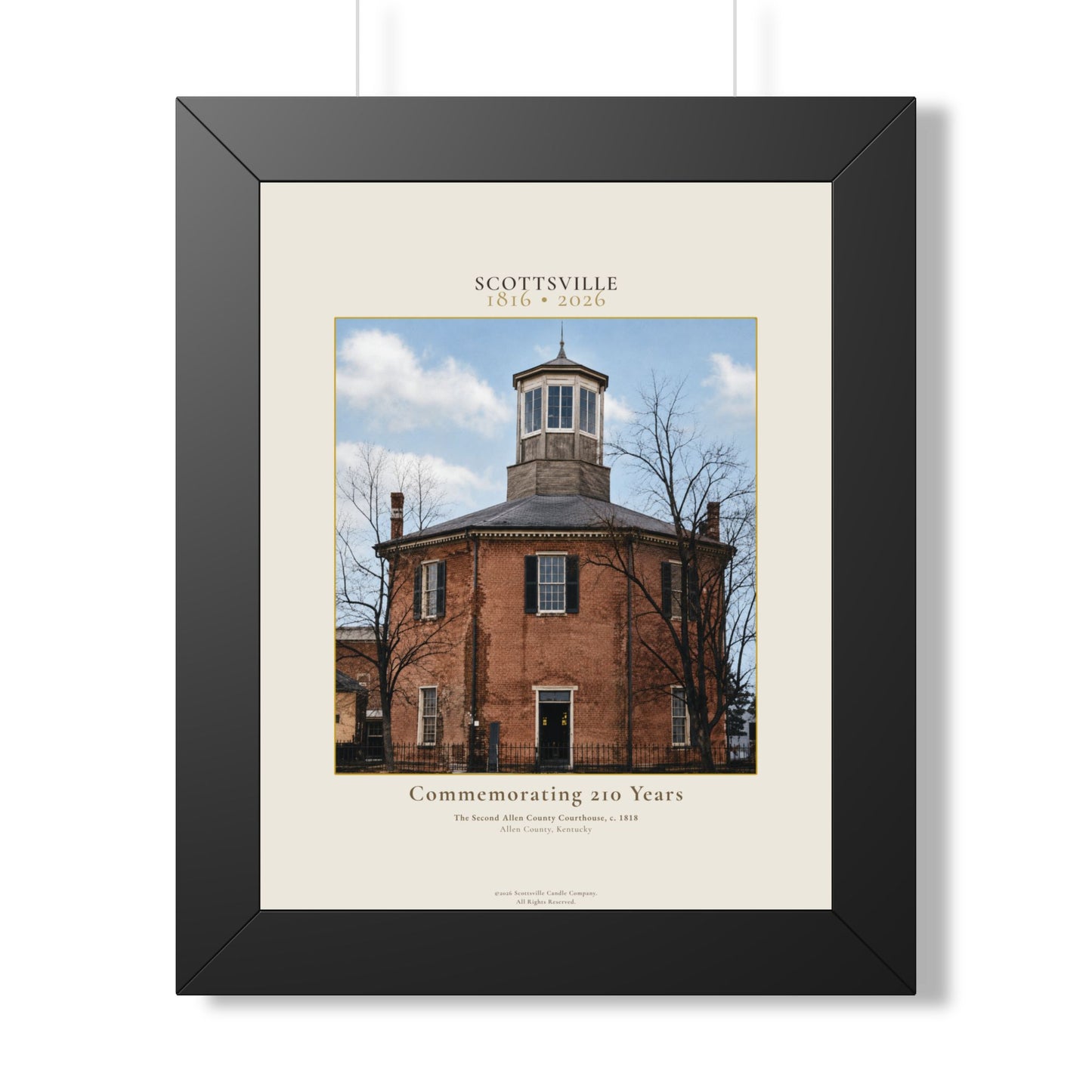 Scottsville, Kentucky 1816–2026 | Limited Framed Edition