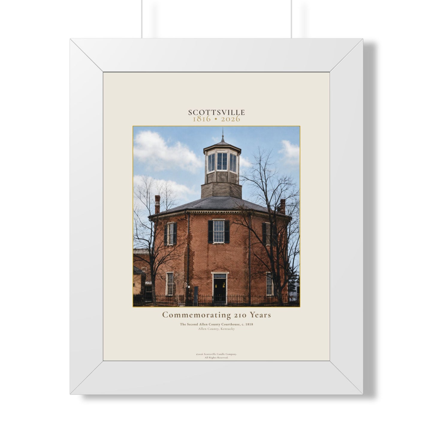 Scottsville, Kentucky 1816–2026 | Limited Framed Edition