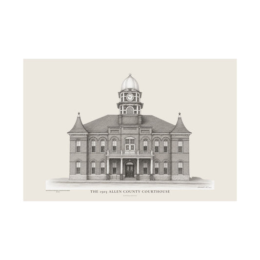 The 1903 Allen County Courthouse | Museum-Quality Architectural Print